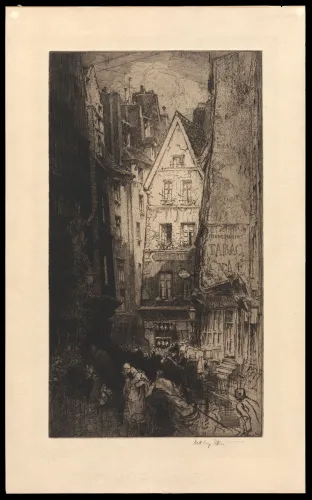 Gravures van de Engelse graficus Hedley Fitton